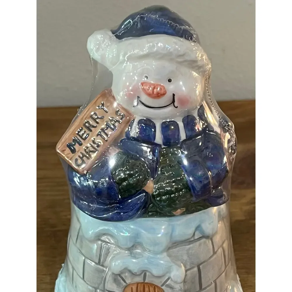 Vintage Snowman Igloo Salt Pepper‎ Set Merry Christmas Holiday Decor Cute